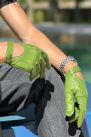 Gants Liam Mobilité Cuir Non Doublés - Mousse Patine/Ecru - Homme