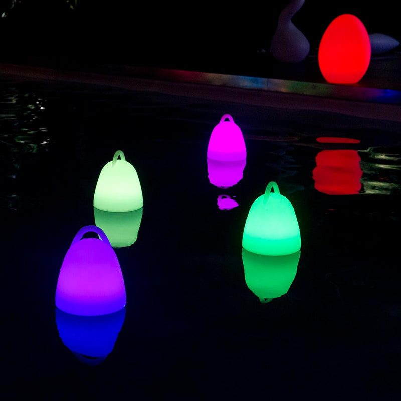 LIBERTY C25 H24cm Luz portátil inalámbrica LED regulable blanco/multicolor impermeable y flotante con mando a distancia y base de inducción - REDDECO.com