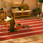 Lido - Tapis D'Extérieur - Polypropylène/Polyester - Marron