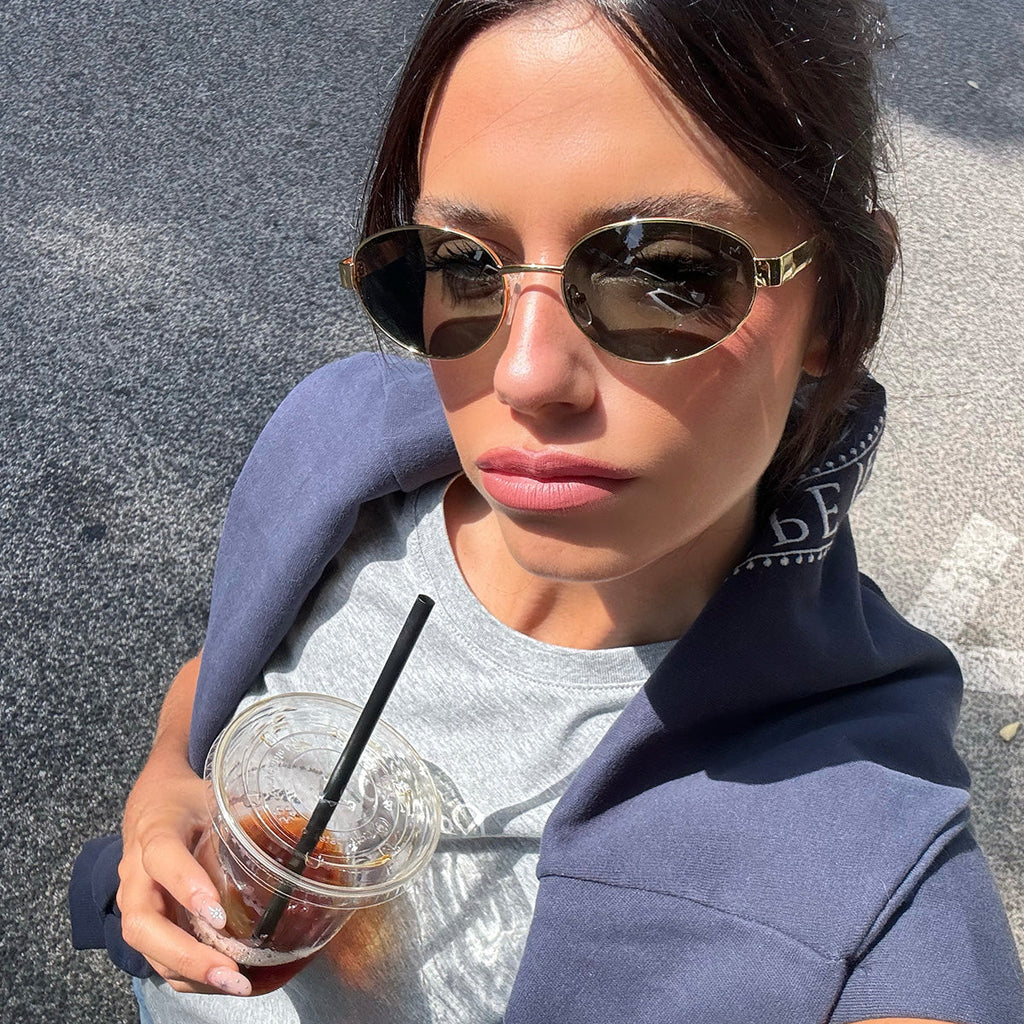 Lunette De Soleil Karam Gold Olive