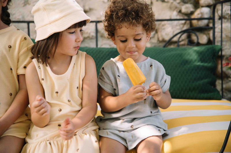 Robe Playa Terry Vanille Glaces