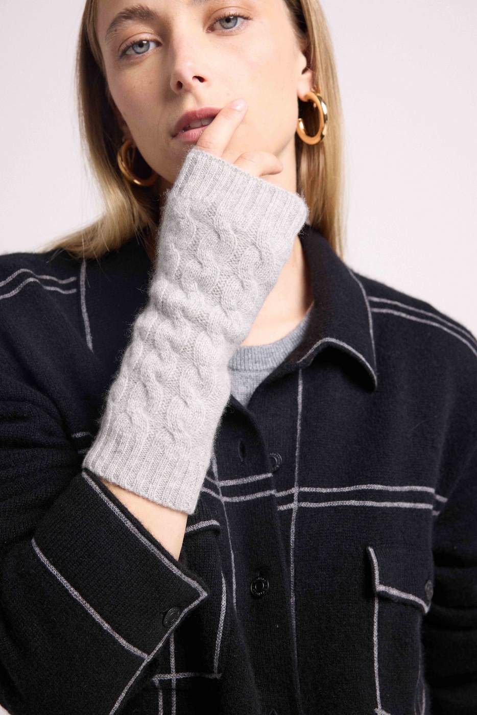 Muffole Senza Dita Unisex Lili - Grigio Chiaro
