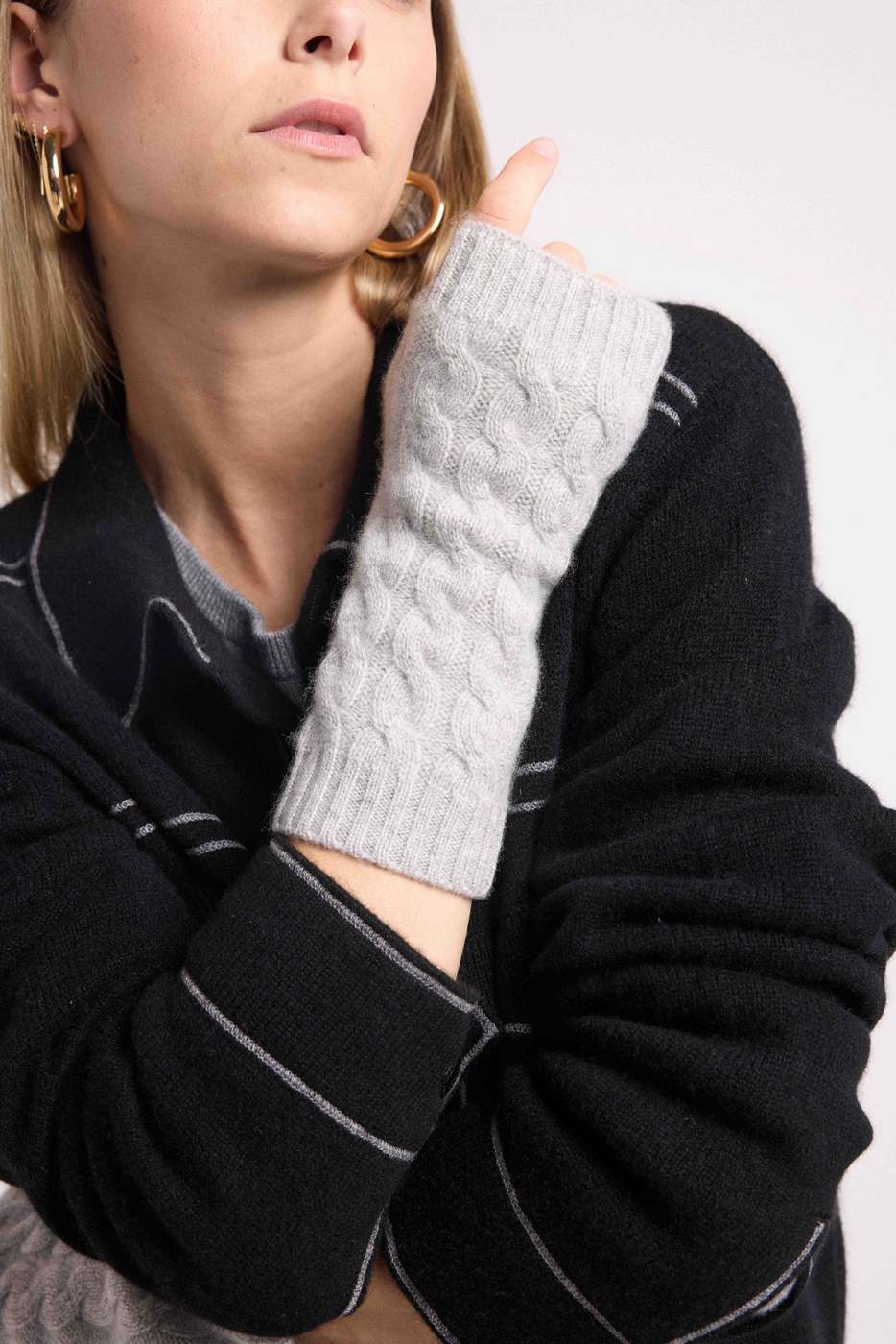 Muffole Senza Dita Unisex Lili - Grigio Chiaro