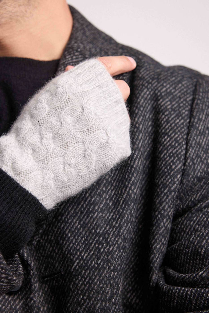 Lili Mitts - Grey - 100% Oeko-Tex Cashmere - Mixed