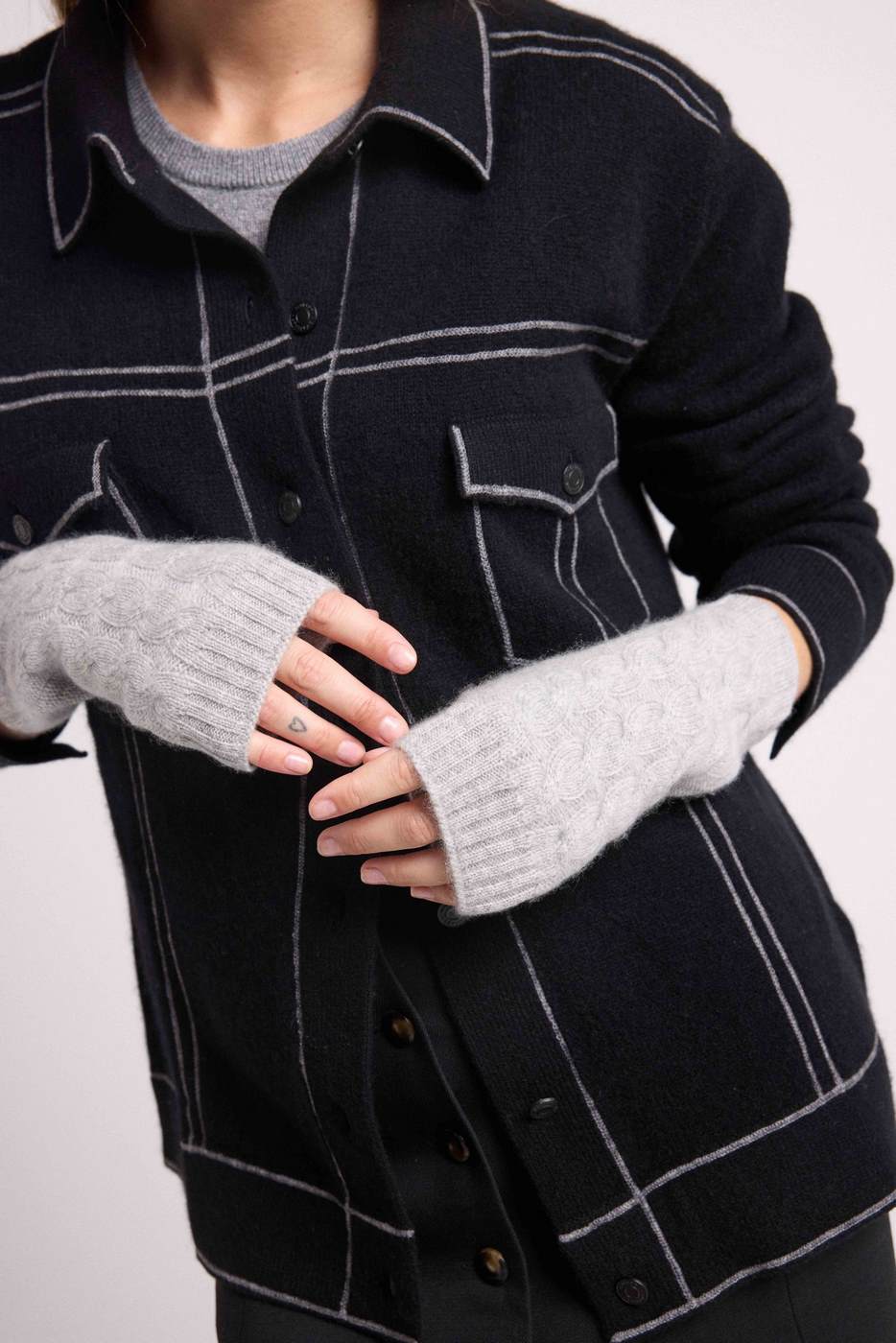 Muffole Senza Dita Unisex Lili - Grigio Chiaro