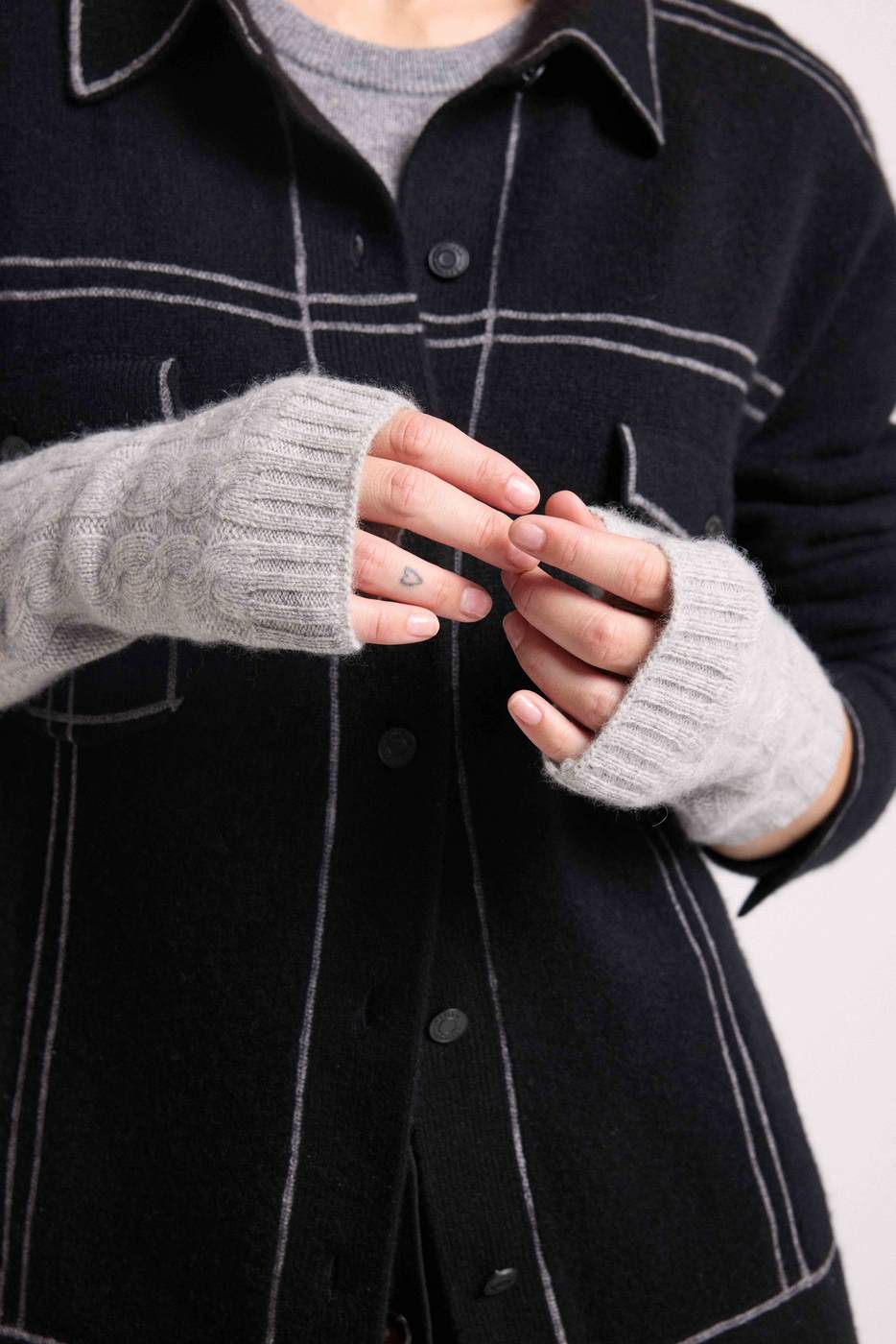 Muffole Senza Dita Unisex Lili - Grigio Chiaro