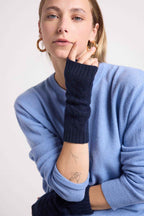 Unisex-Fäustlinge ohne Finger Lili - Marineblau - Unisex