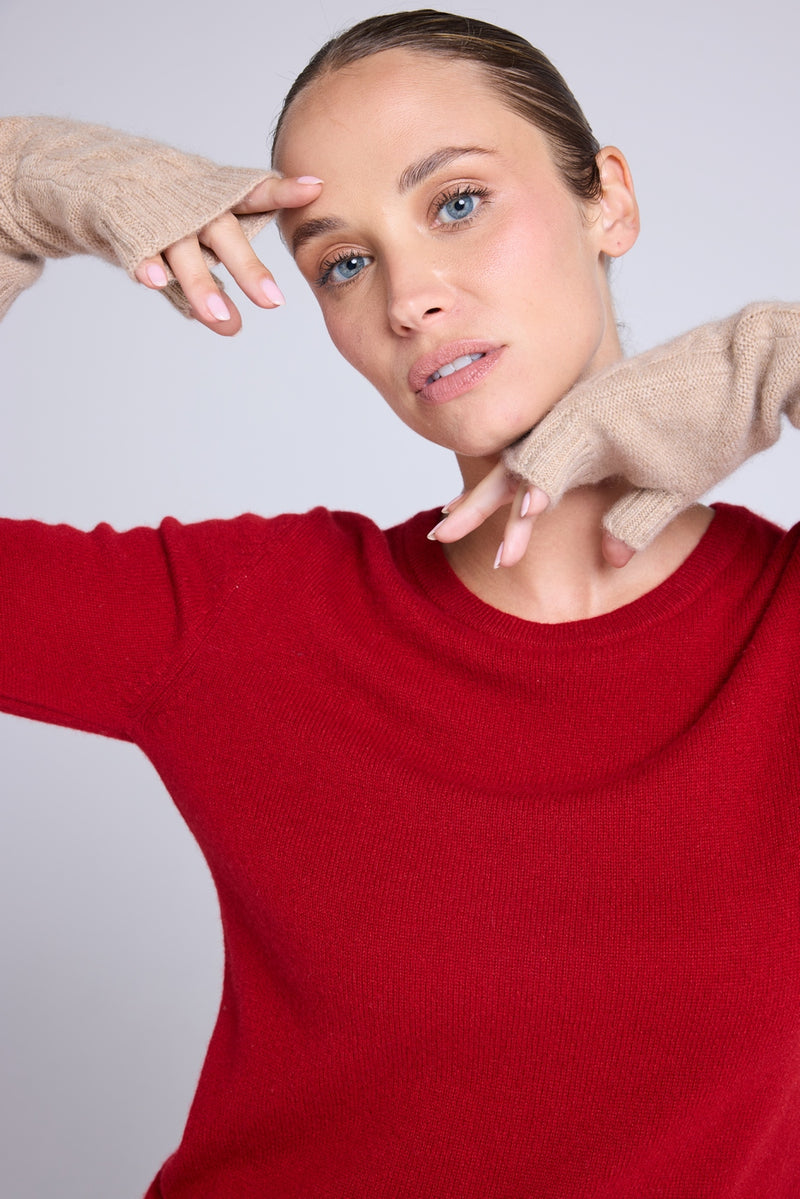 Mitaines Unisexe Lili - Beige Crème