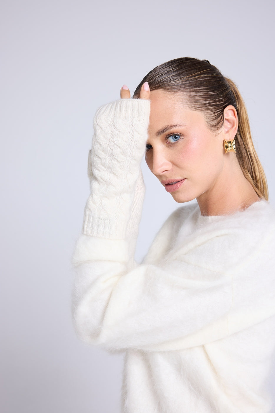 Mitones Unisex Lili - Blanco