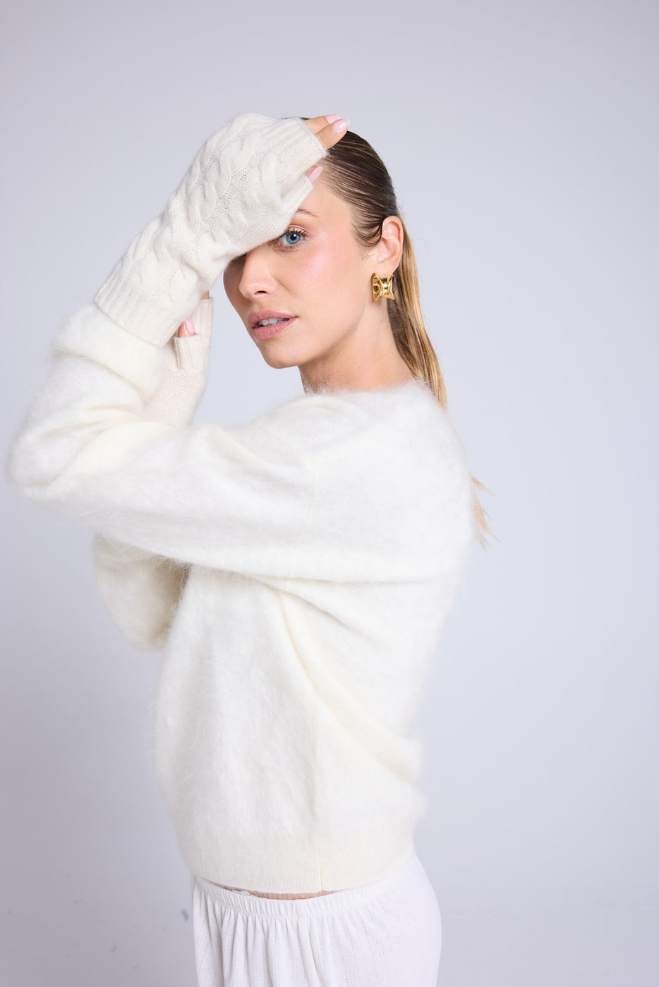 Mitones Unisex Lili - Blanco