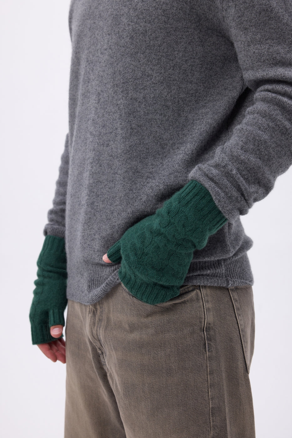 Mitones unisex Lili - Verde botella - Unisex