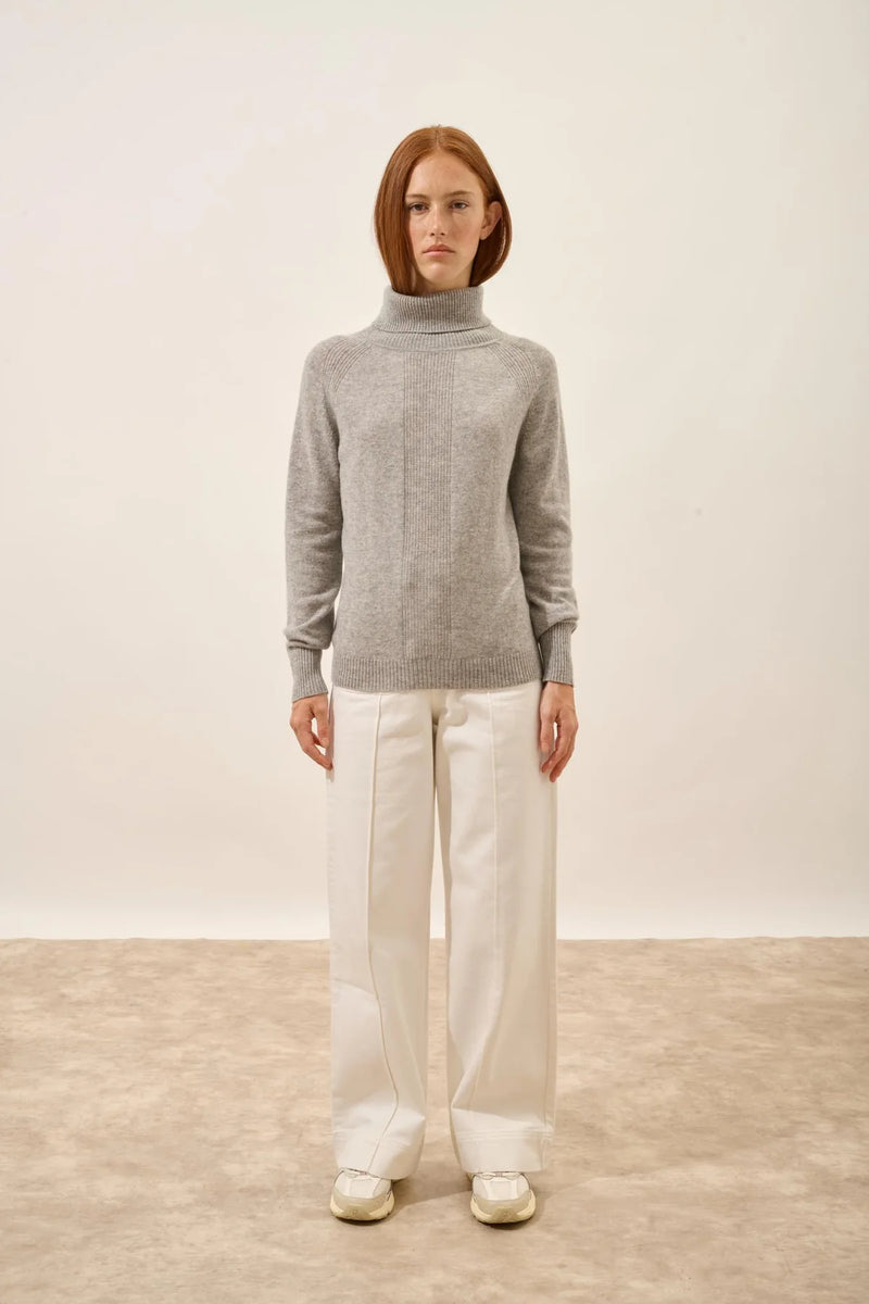 Pull Col Roulé - Lilly - Nuage Chiné