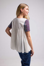 Blouse Manches Courtes - Blanc