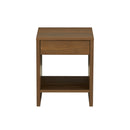 Table De Chevet - Lima - Effet Noyer - 1 Tiroir
