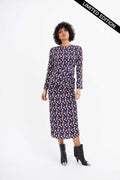 Vestido Beky Midi Circo Morado