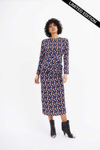 Vestido Beky Midi Circo Morado