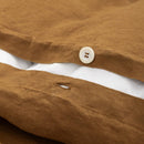 Housse De Couette En Lin Lavé 190G/M² - Moka