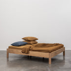 Drap Plat - En Lin Lavé 190G/M² - Moka