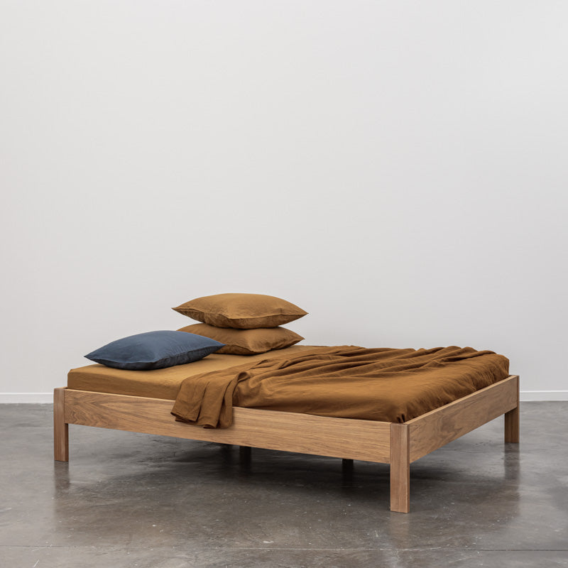 Drap Plat - En Lin Lavé 190G/M² - Moka