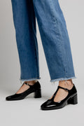 Linaria Court Shoes - Black Patent