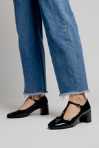 Linaria Court Shoes - Black Patent