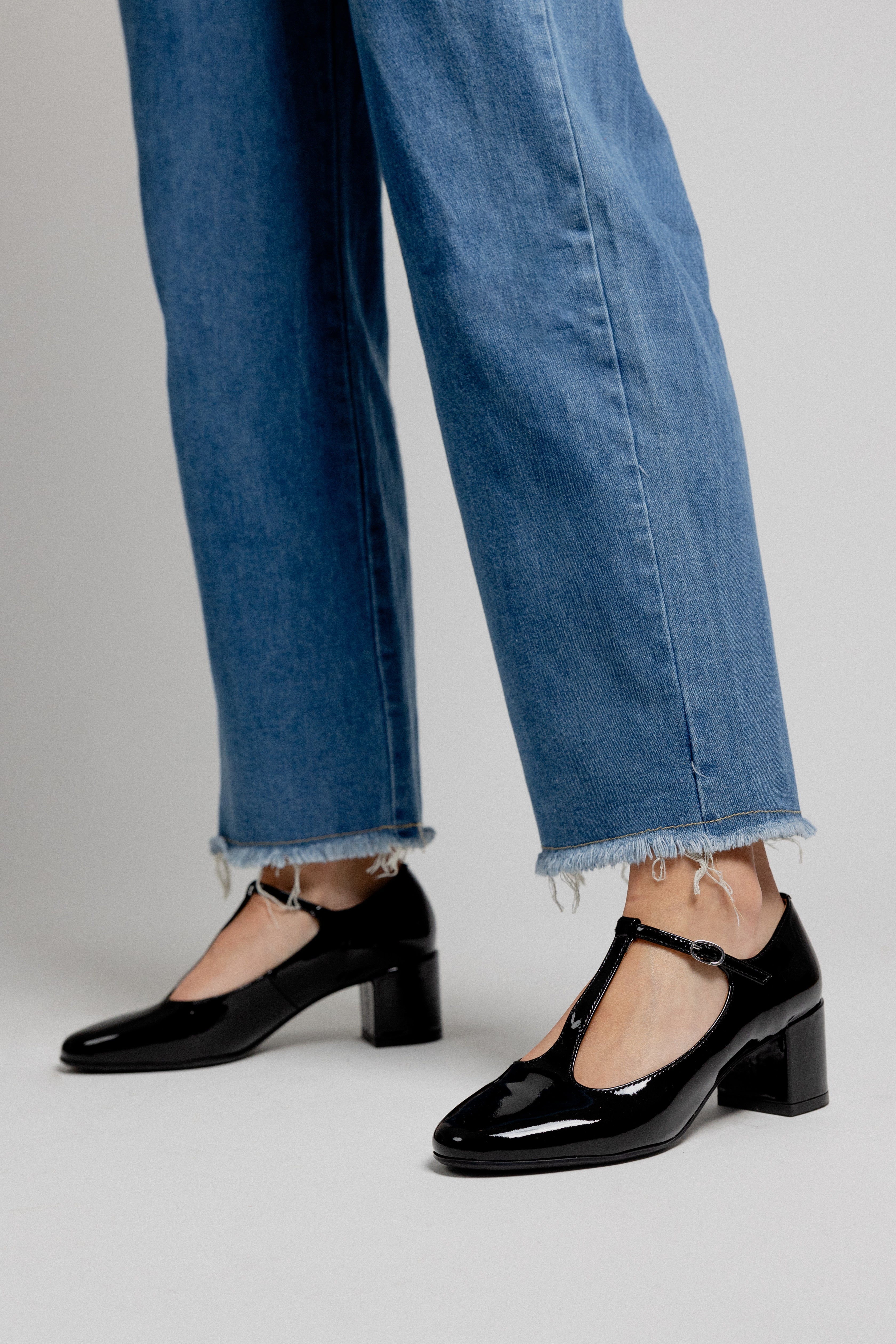 Linaria Court Shoes - Black Patent