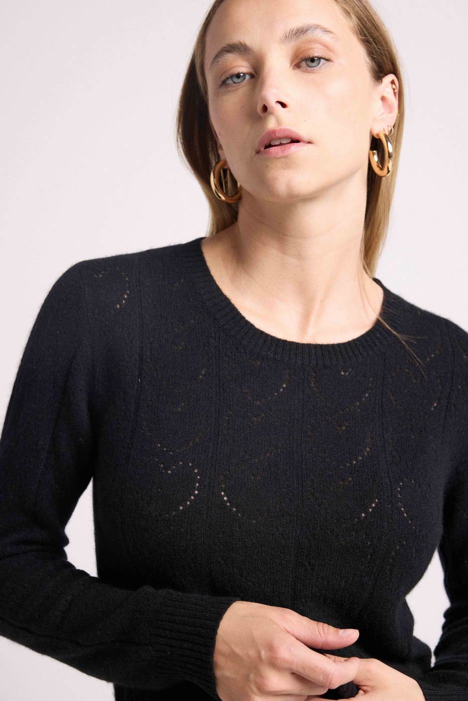 Maglione Girocollo Linda - Nero