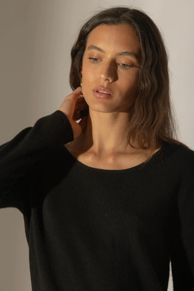 Pull Col Bateau - Lindsay - Noir