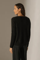 Jersey con cuello barco - Lindsay - Negro