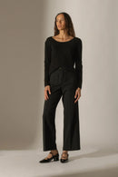 Jersey con cuello barco - Lindsay - Negro