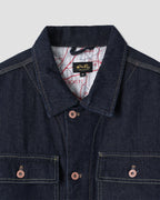 Lined Trucker Jacket - Single Rinse Denim