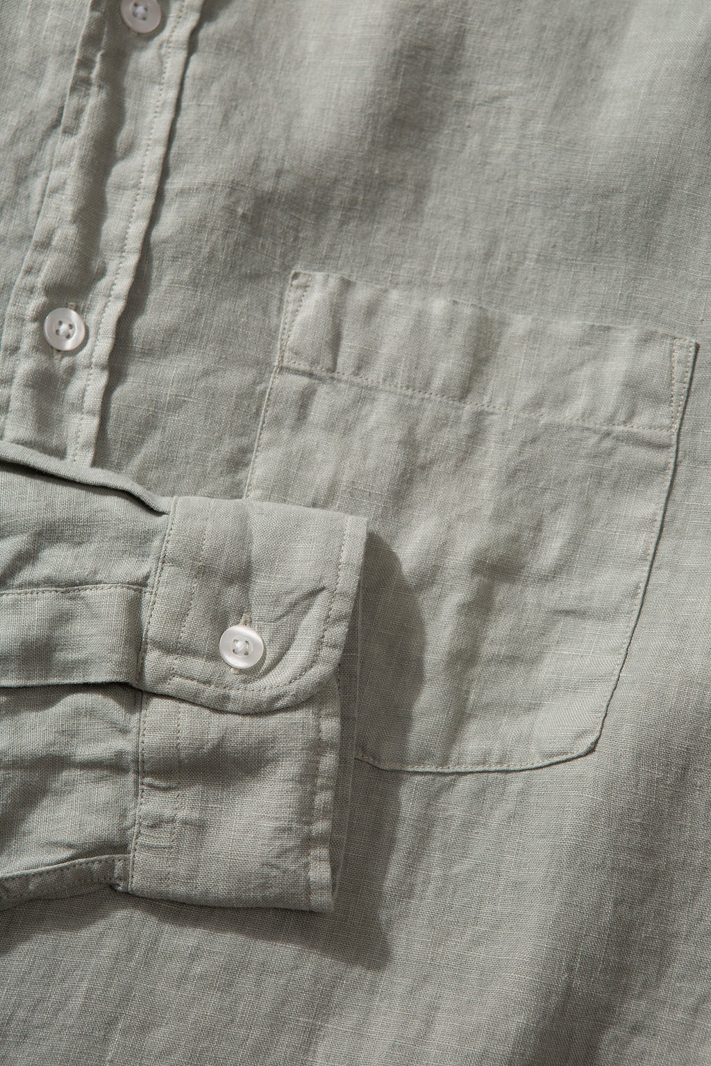 Linen Plain Taupe Shirt