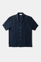 Overhemd met korte mouwen Linen Navy