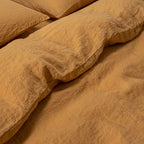 Fitted Sheet - In Washed Linen - Honey