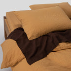 2 Pillowcases - Washed Linen 190G/M² - Honey