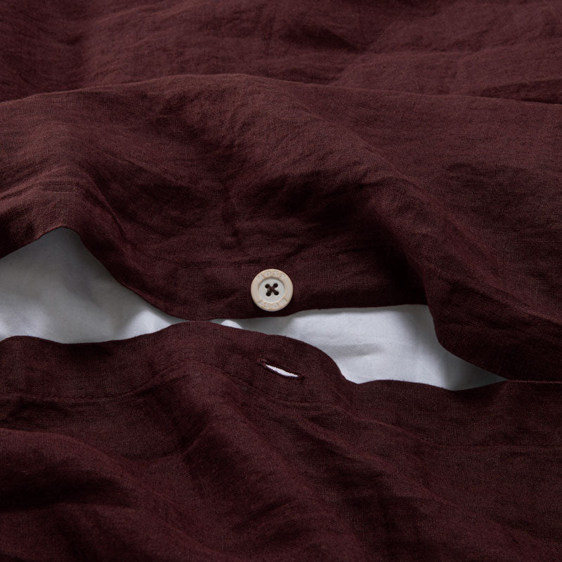 Housse De Couette En Lin Lavé 190G/M² - Vignes