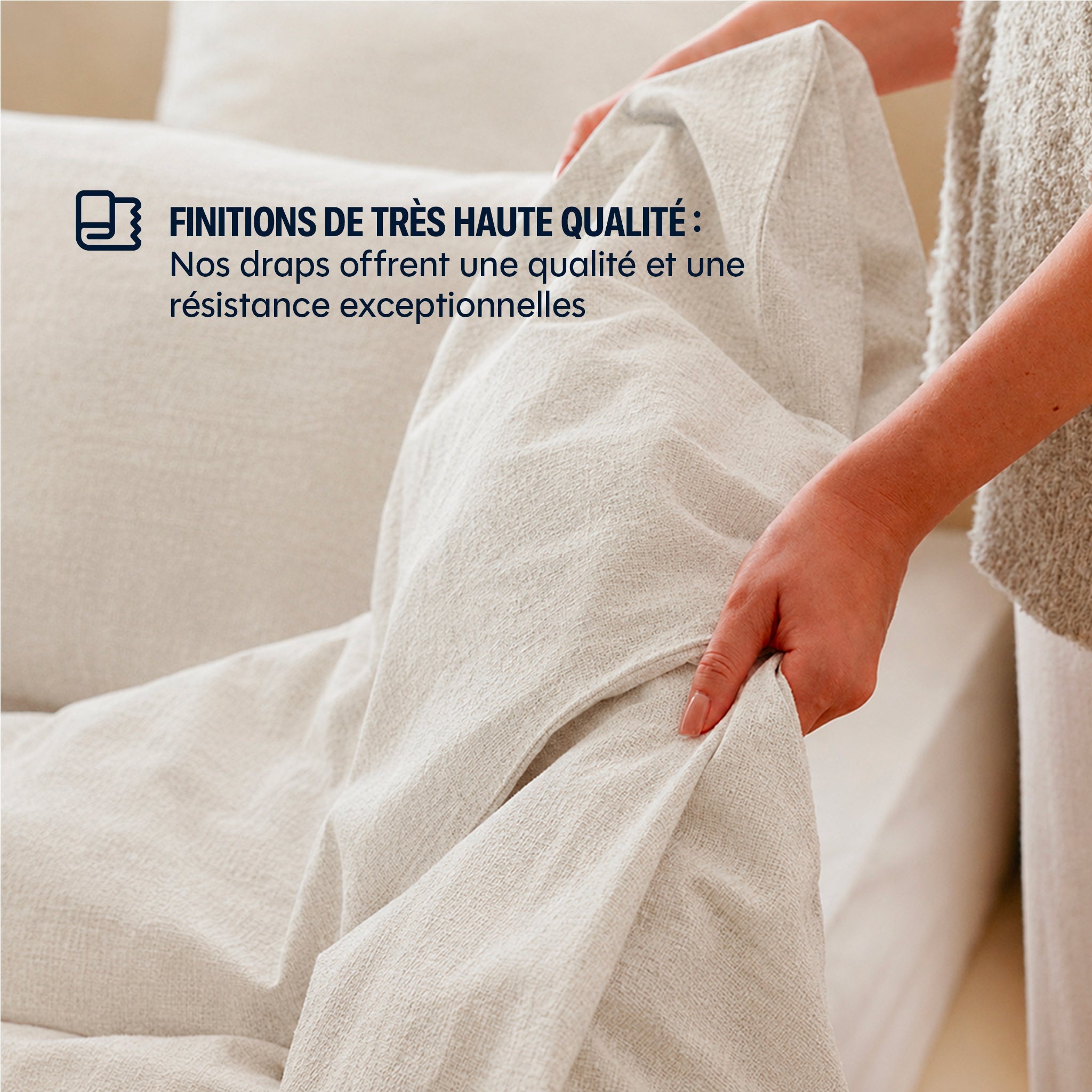 Housse de couette Lin - 2 coloris au choix