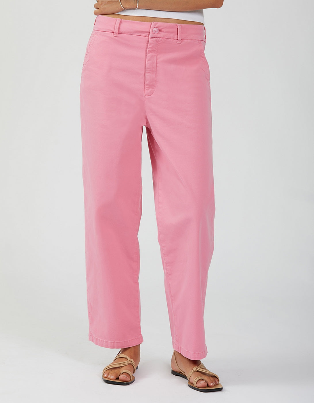 Lio Chino Trousers - Pink Block - Women