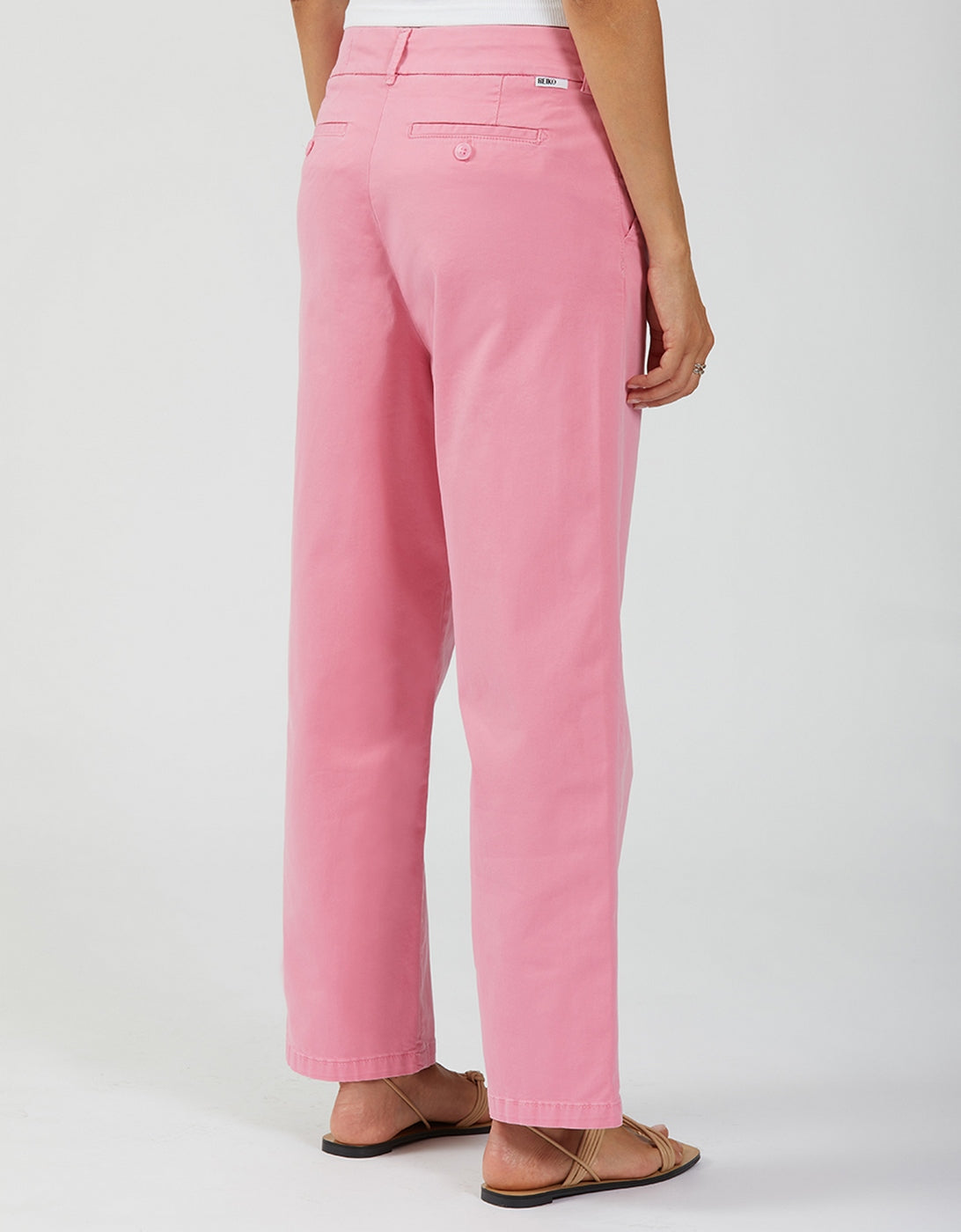 Lio Chino Trousers - Pink Block - Women