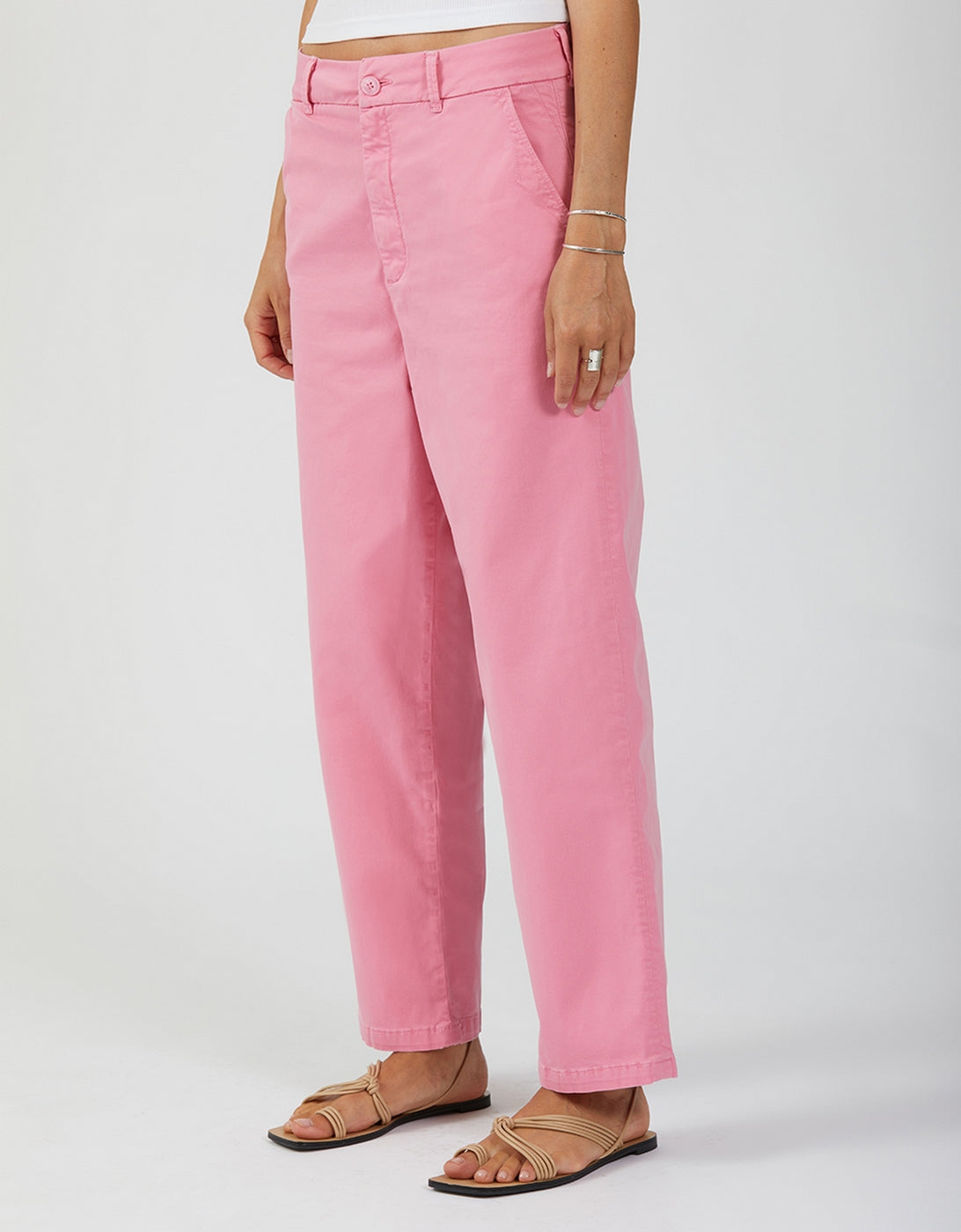 Lio Chino Trousers - Pink Block - Women