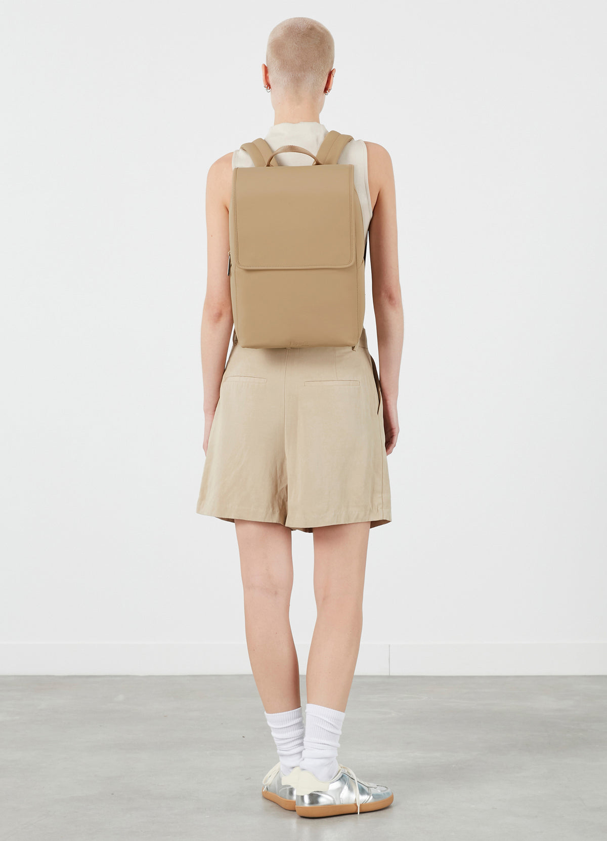 Mochila cuadrada Lost In Berlin - Beige