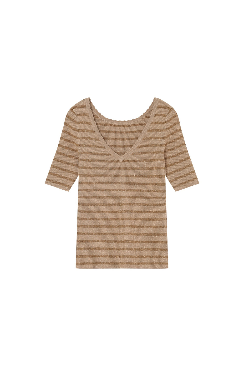 Pullover Lisalou - Gold gestreift