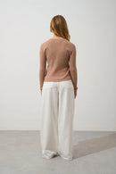 Cardigan Col V - Lise - Camel Chiné