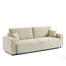Livio - Canapé Droit 3 Places - Tissu Beige
