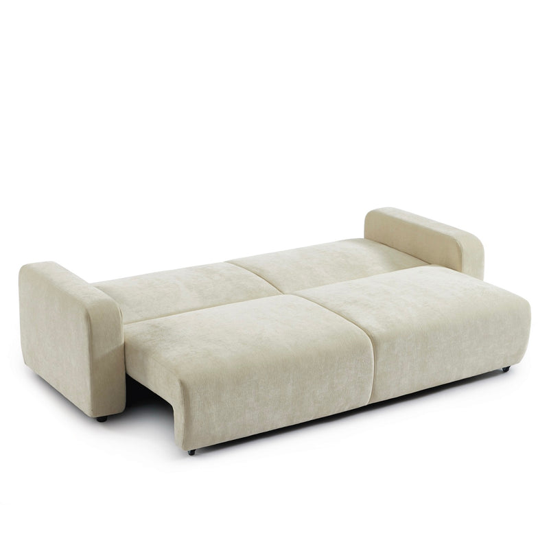 Livio - Canapé Droit 3 Places - Tissu Beige
