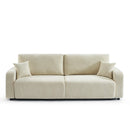 Livio - Canapé Droit 3 Places - Tissu Beige