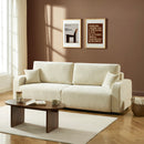 Livio - Canapé Droit 3 Places - Tissu Beige
