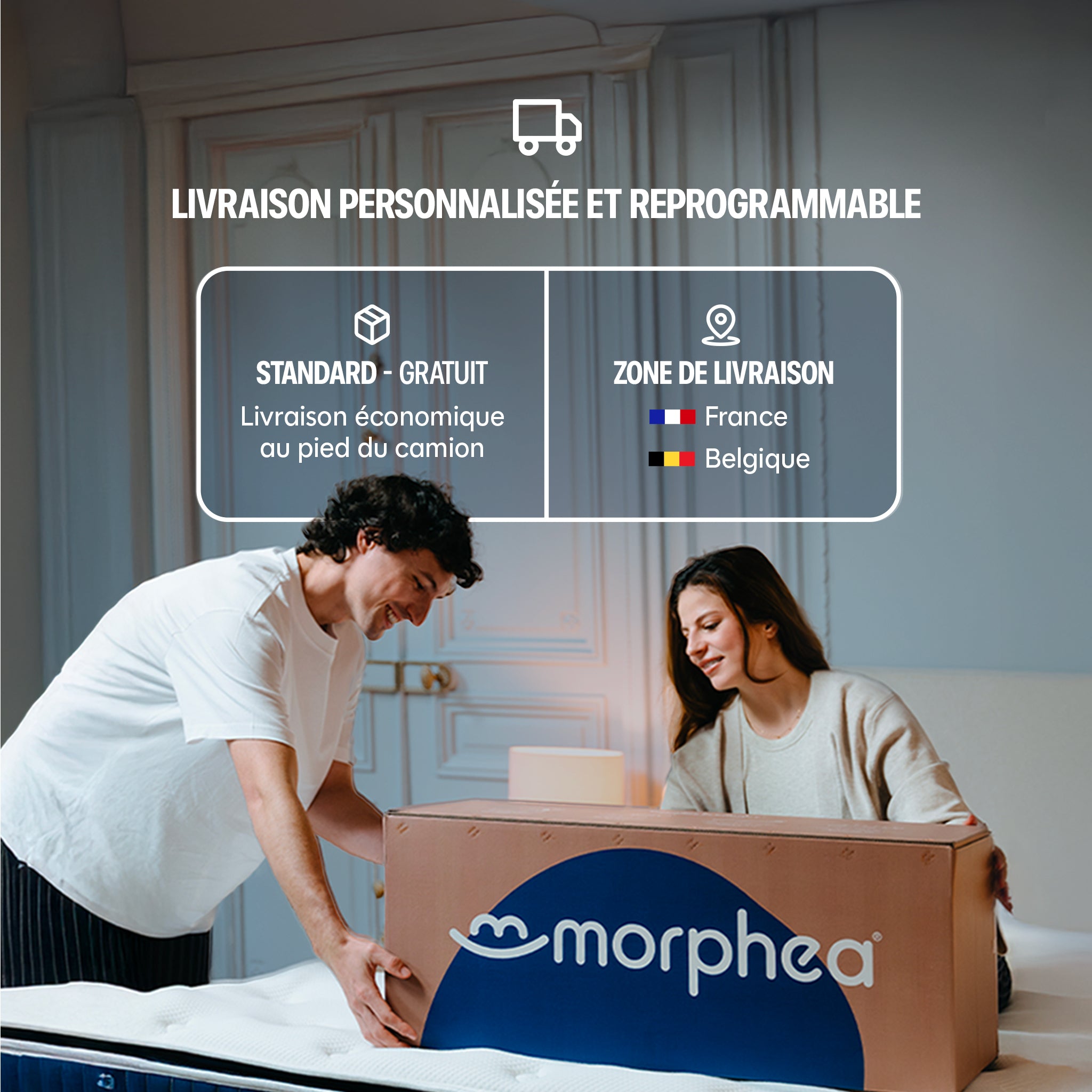 Surmatelas Cloud - fibre de polyester - 5cm