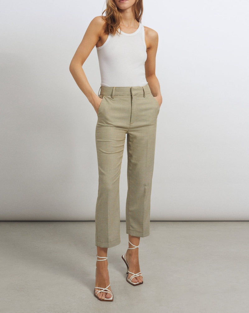 Pantalon Basic Liv Straight Cropped - Honeycomb - Femme