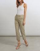 Reiko - Basic Liv Straight Cropped Pants - Honeycomb - Woman